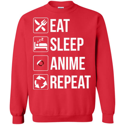 Anime Lovers T-shirt Eat Sleep Anime Repeat