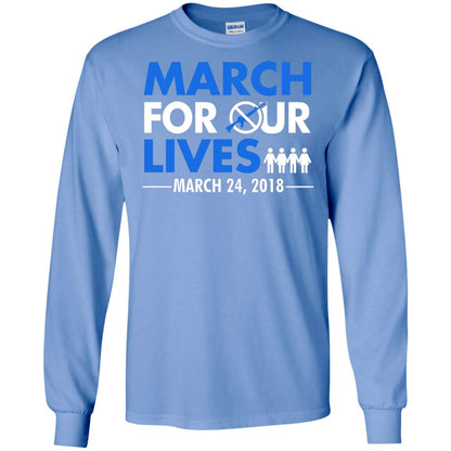 March For Our Lives March 24 2018 Gun Control T-shirt Carolina Blue