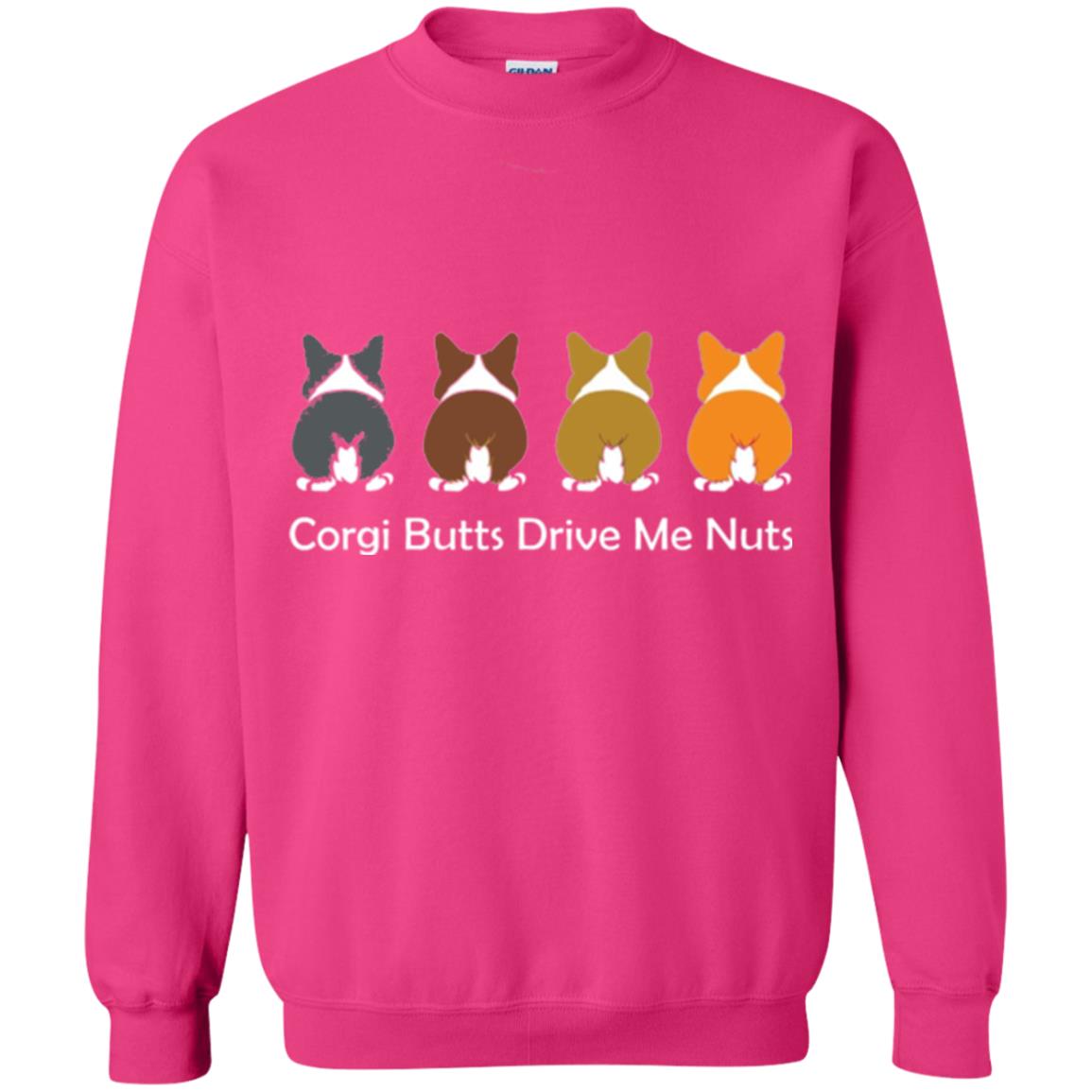 Dog Lover T-shirt Corgi Butts Drive Me Nuts Heliconia