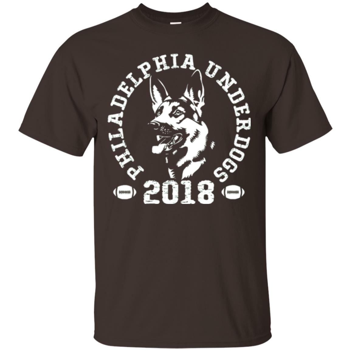 Dog Lover T-shirt Philadelphia Underdogs T-shirt Dark Chocolate