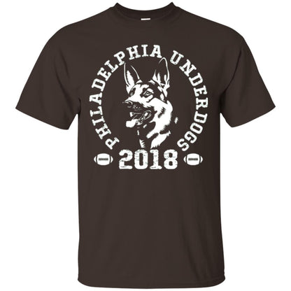 Dog Lover T-shirt Philadelphia Underdogs T-shirt Dark Chocolate