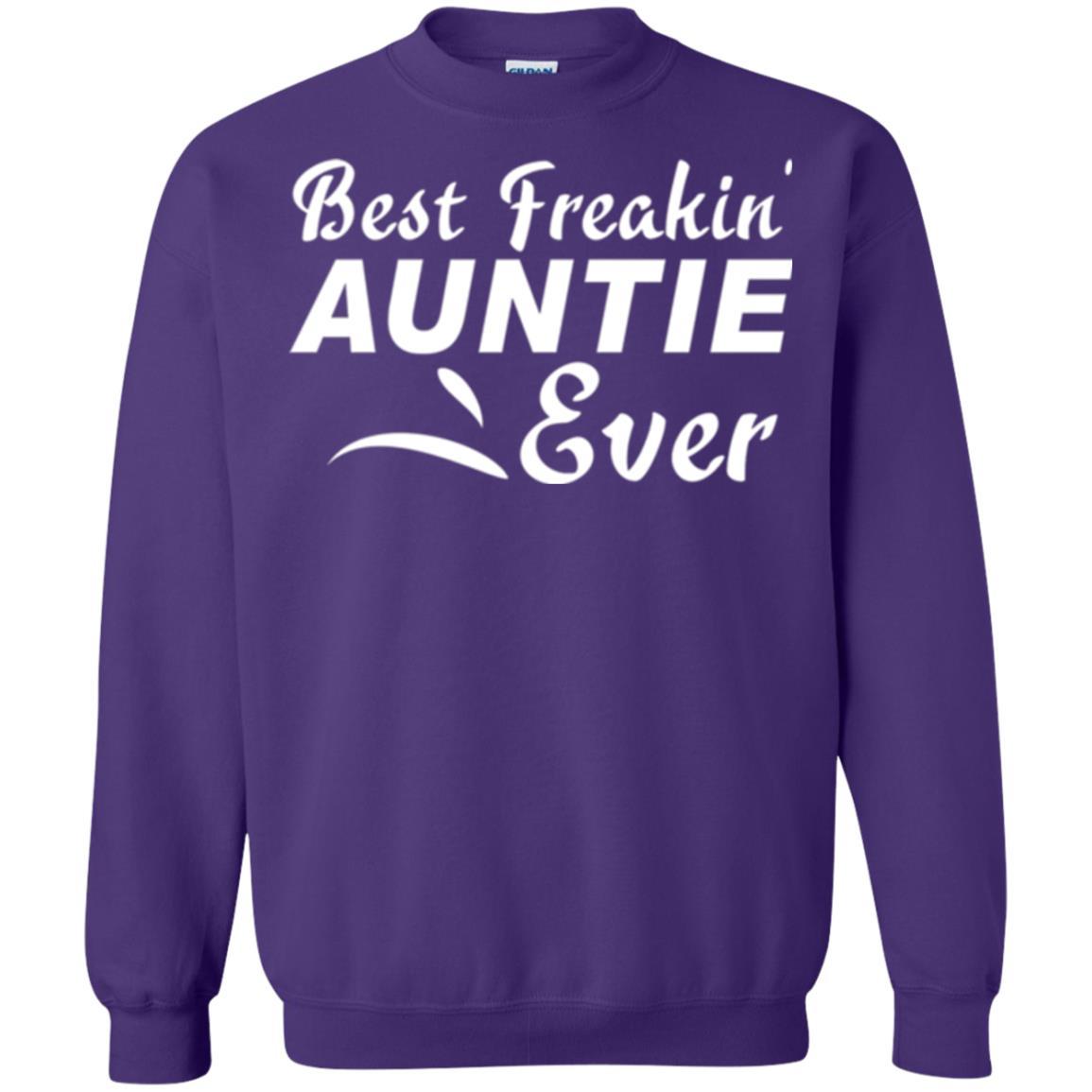 Aunt T-shirt Best Freakin' Auntie Ever Purple