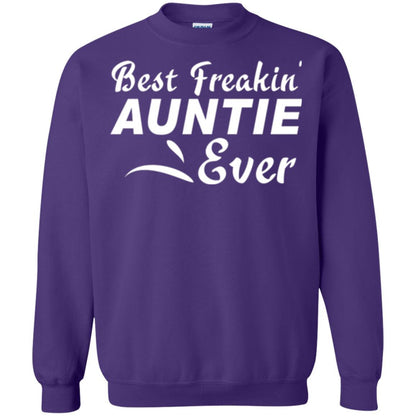 Aunt T-shirt Best Freakin' Auntie Ever Purple