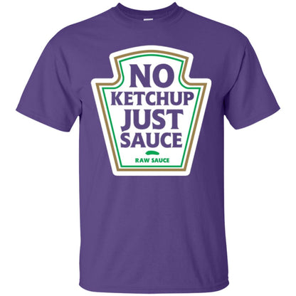 No Ketchup Just Sauce T-shirt Purple