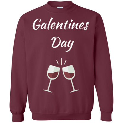Valentines Alternative Galentines Day T-shirt Maroon