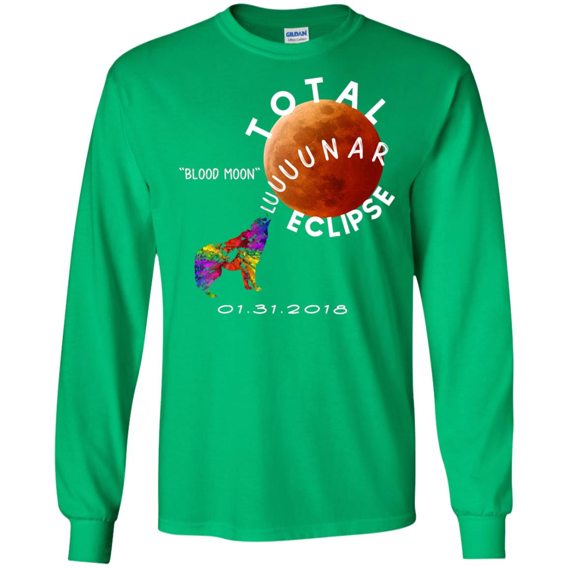 Best Total Lunar Eclipse Shirt 2018 Blood Moon T-shirt Irish Green