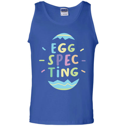 Eggspecting Funny Pregnancy Pregnant Easter Shirt Royal