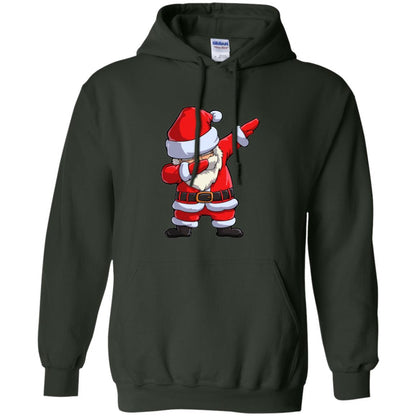 Christmas T-shirt Dabbing Santa Claus Forest Green