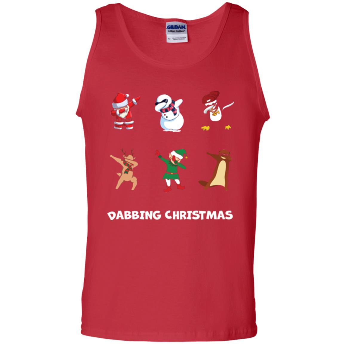 Dabbing Christmas T-shirt Red