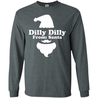 Christmas T-shirt Dilly Dilly From Santa Claus T-shirt Dark Heather