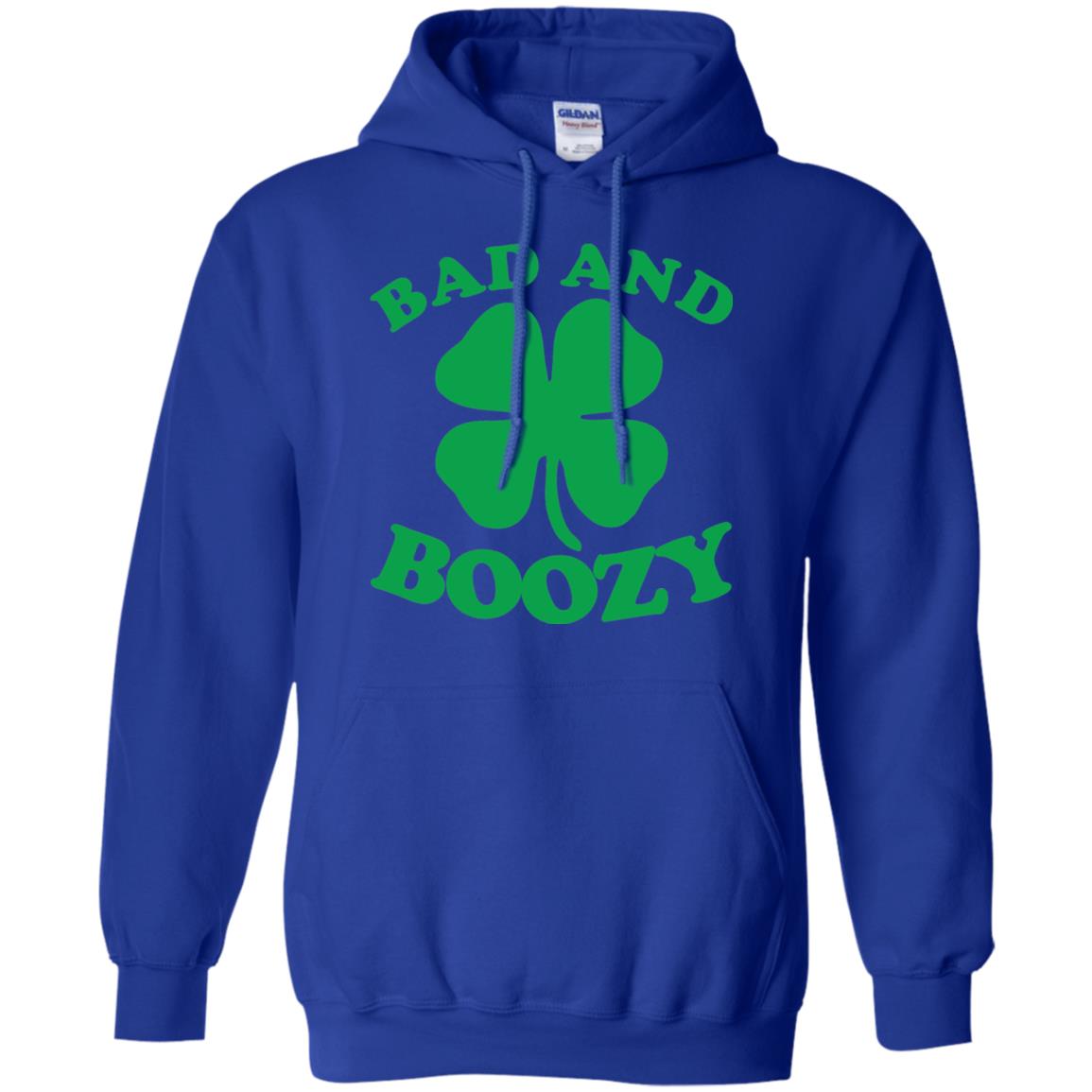 Bad And Boozy Saint Patricks Day T-shirt Royal