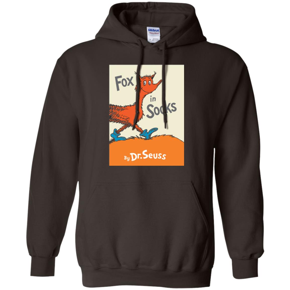 Dr. Seuss Fox In Socks Book Lover T-shirt Dark Chocolate
