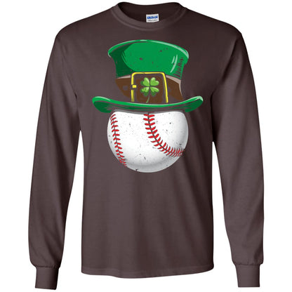 Leprechaun St. Patrick_s Day Baseball Ball T-shirt Dark Chocolate