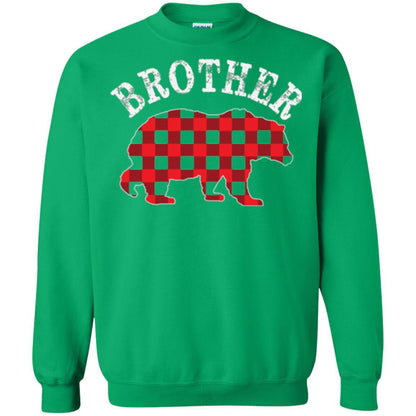 Christmas T-shirt Red Plaid Brother Bear Irish Green