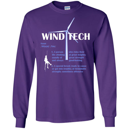 Wind Tech Definition T-shirt Purple
