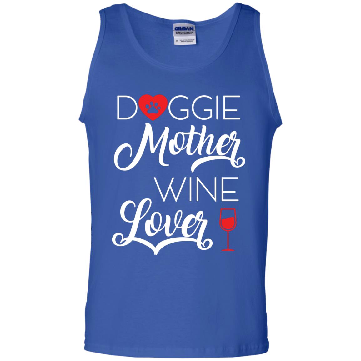 Doggie Mother Wine Lover Dog And Wine Gift Shirt For Mom Royal