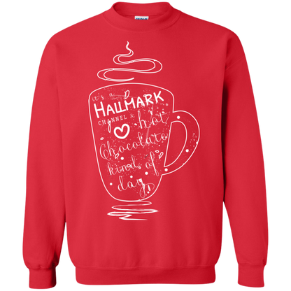 Christmas T-shirt It's A Hallmark Hot Chocolate Kind Of Day Red