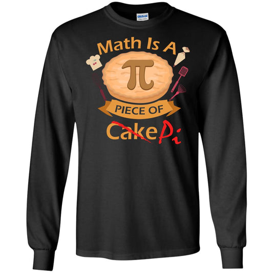 Math Is A Piece Of Pi Funny Pi Day T-shirt For Math Lover Black