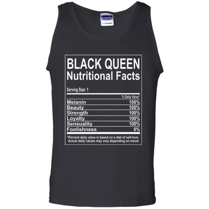 Black Queen Nutritional Facts T-shirt Self Love Black