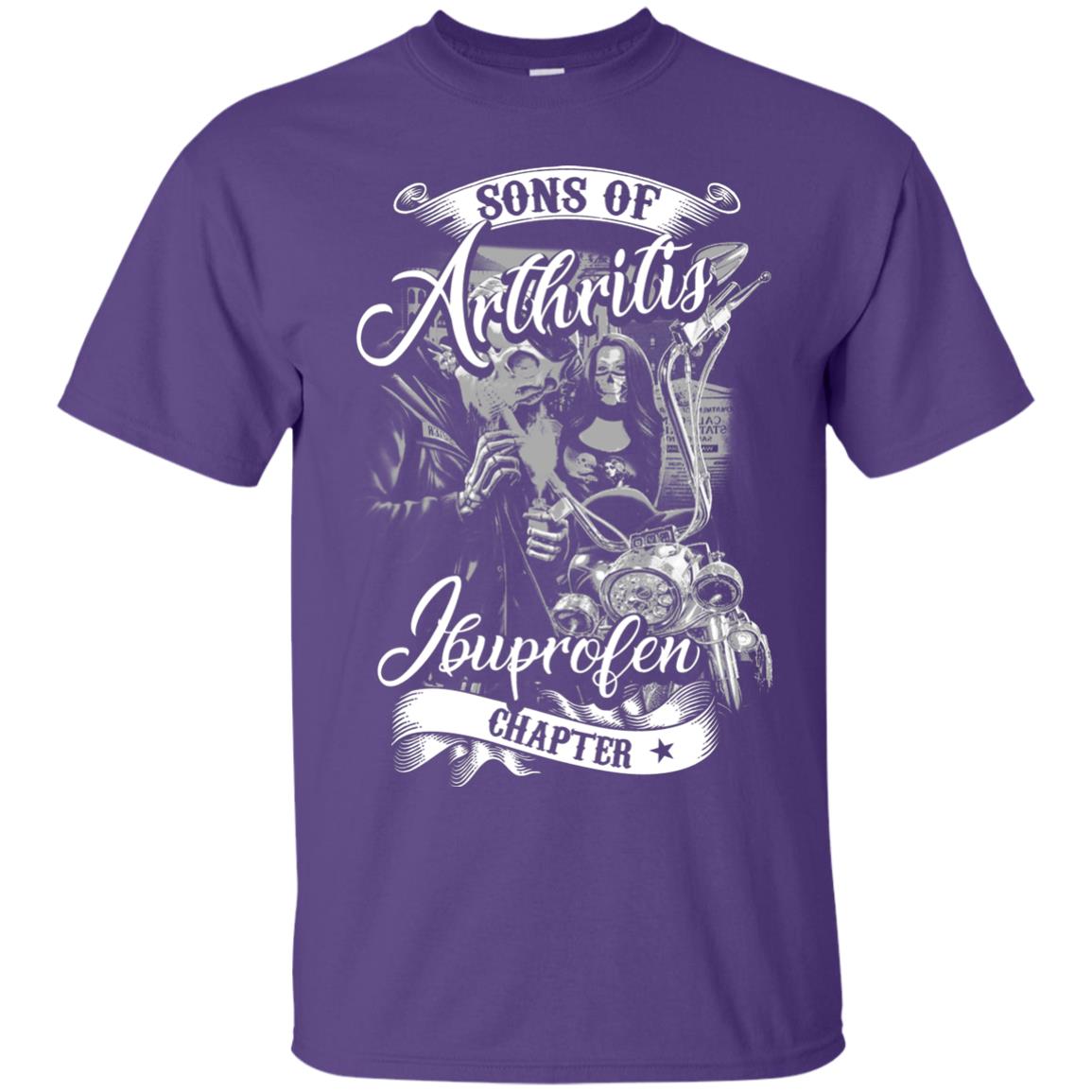 Sons Of Arthritis Ibupronfen Chapter Funny Motorcycle Shirt Purple