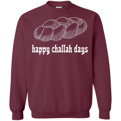 Baker T-shirt Happy Challah Days T-shirt Maroon