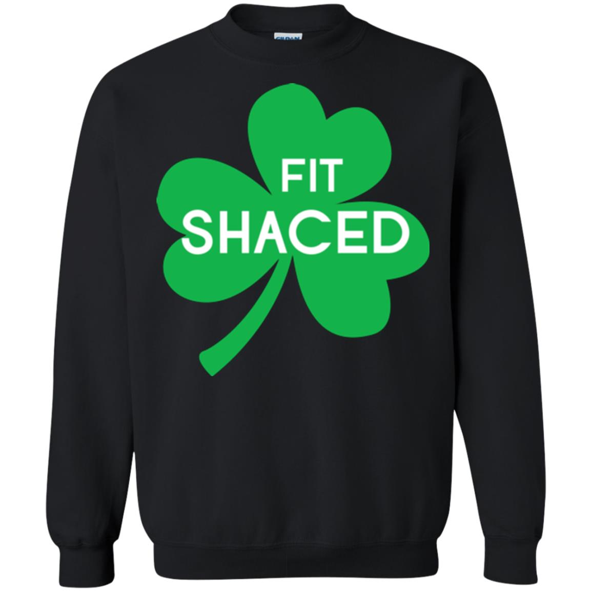 Saint Patrick's Day T-shirt Shamrocks Fit Shaced Black