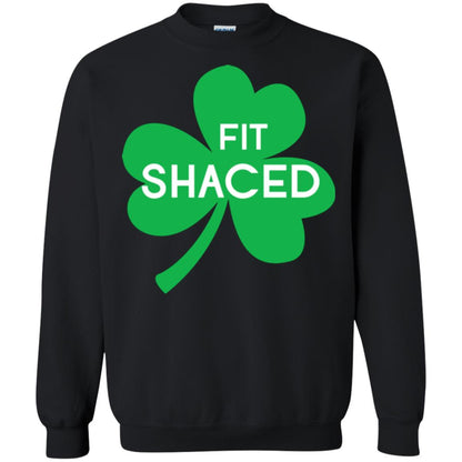 Saint Patrick's Day T-shirt Shamrocks Fit Shaced Black