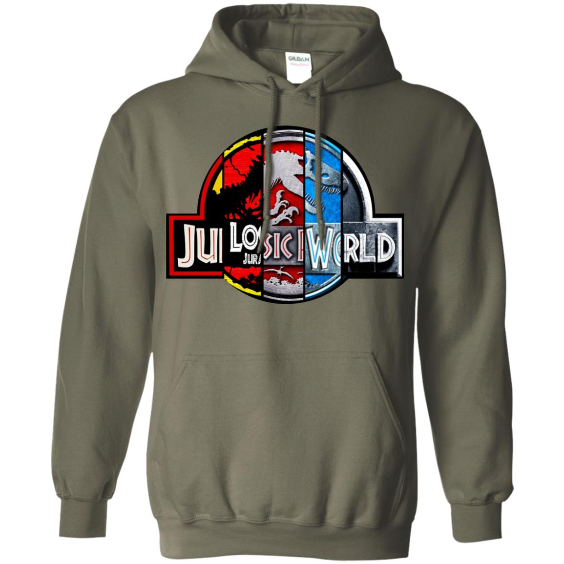 Jurassic World Movie Fan Shirt Military Green