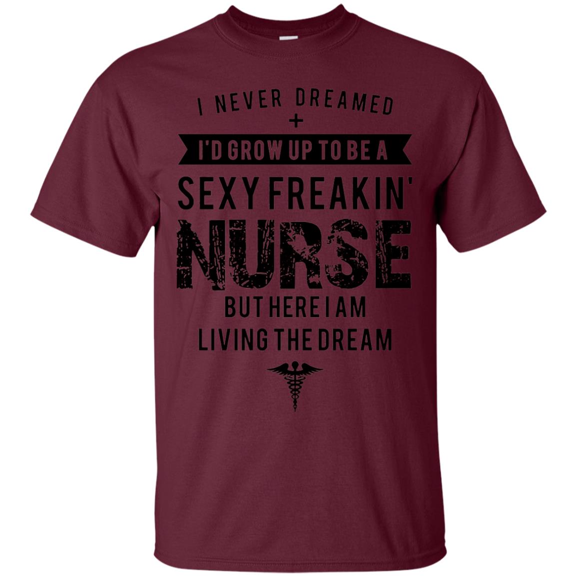Sexy Nurse Nursing Ladies Shirt Maroon