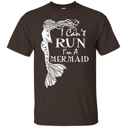 I Can’t Run I’m A Mermaid T-shirt Dark Chocolate
