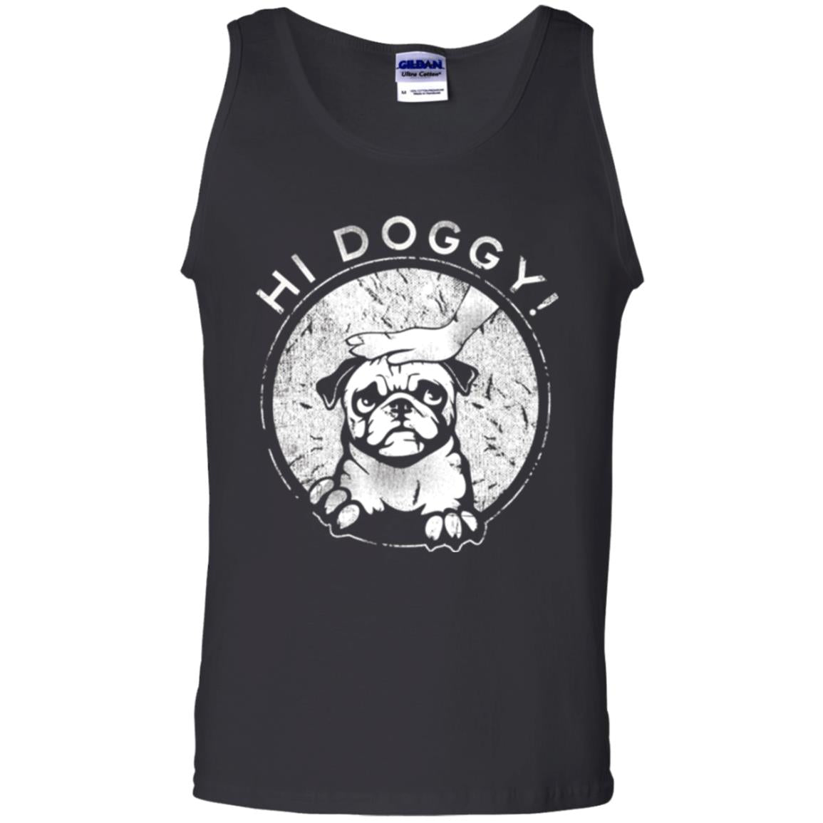 Dog Lovers T-shirt Hi Doggy Black