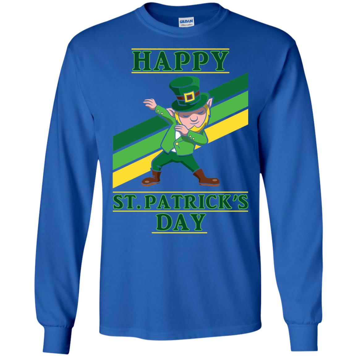 Dabbing Leprechaun Saint Patrick_s Day T-shirt Royal