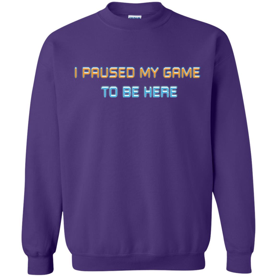 Gamer T-shirt I Paused My Game Here Purple