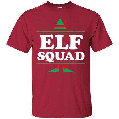 Christmas T-shirt Elf Squad Holiday Family Group Matching Cardinal