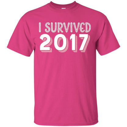 New Year_s T-shirt I Survived 2017 Heliconia