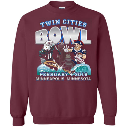 Football Lover T-shirt Twin Cities Bowl Maroon