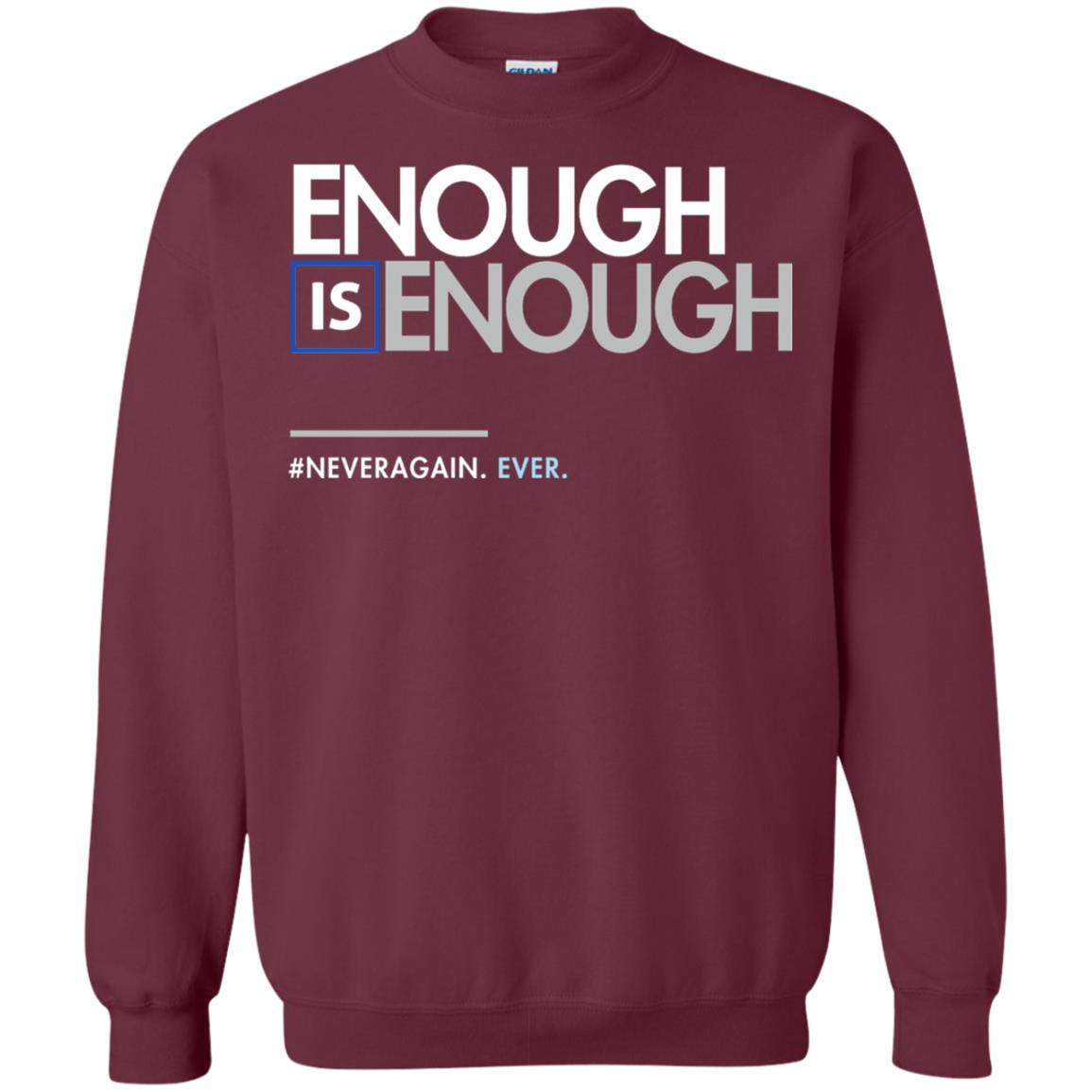 Enough Is Enough Gun Control T-shirt Maroon