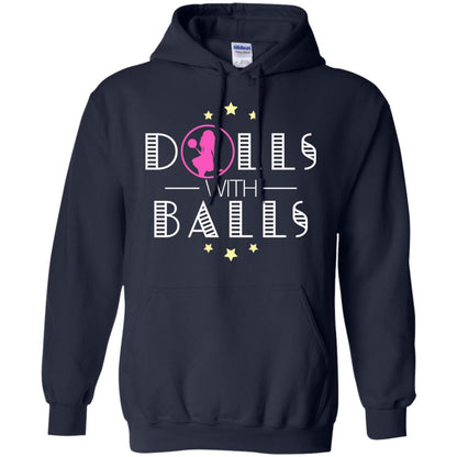Bowling Lover T-shirt Dolls With Balls T-shirt Navy