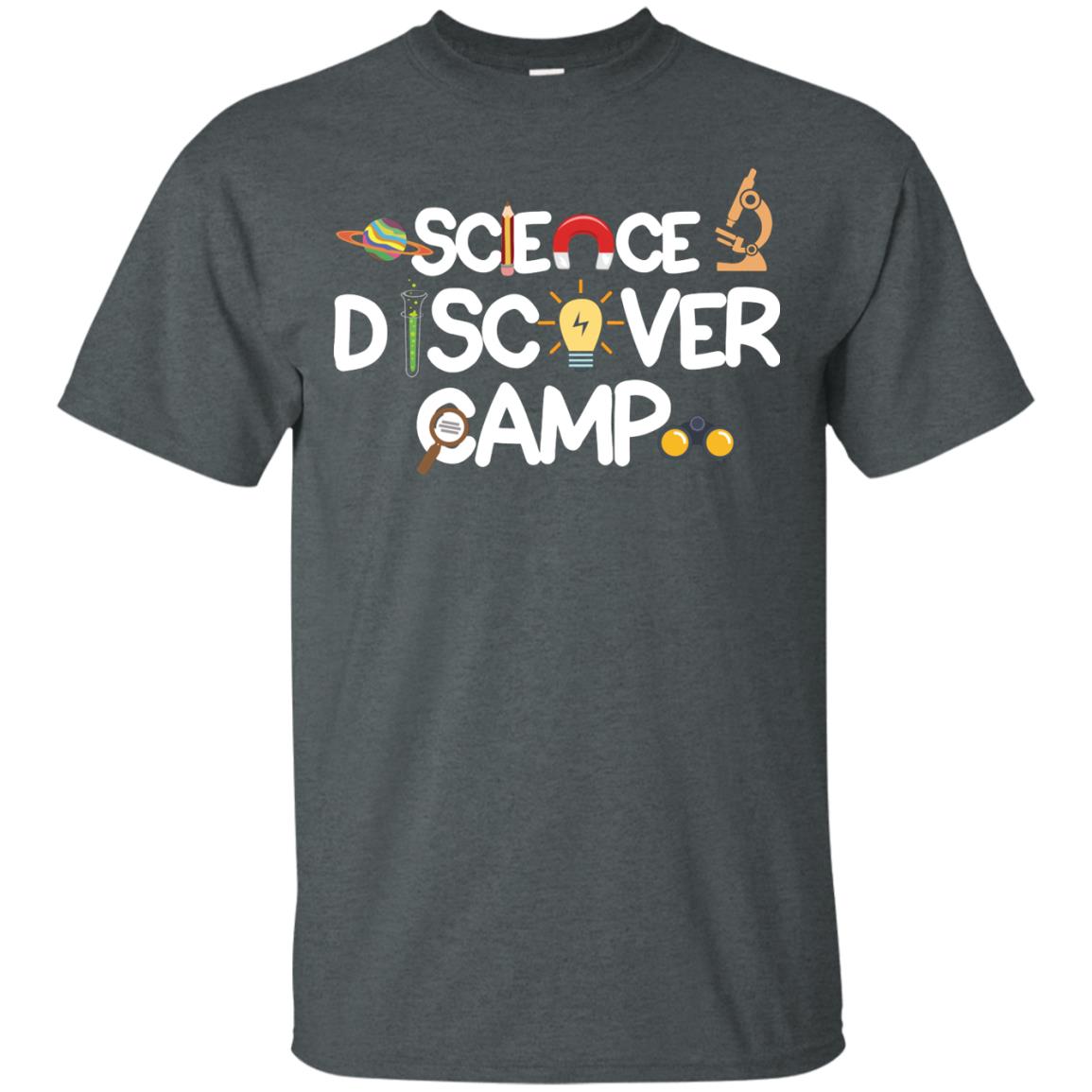 Science Discover Camp Summer Trip Shirt Dark Heather