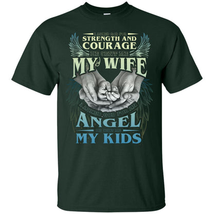 He Sent Me My Wife And My Kids Family Shirt Forest