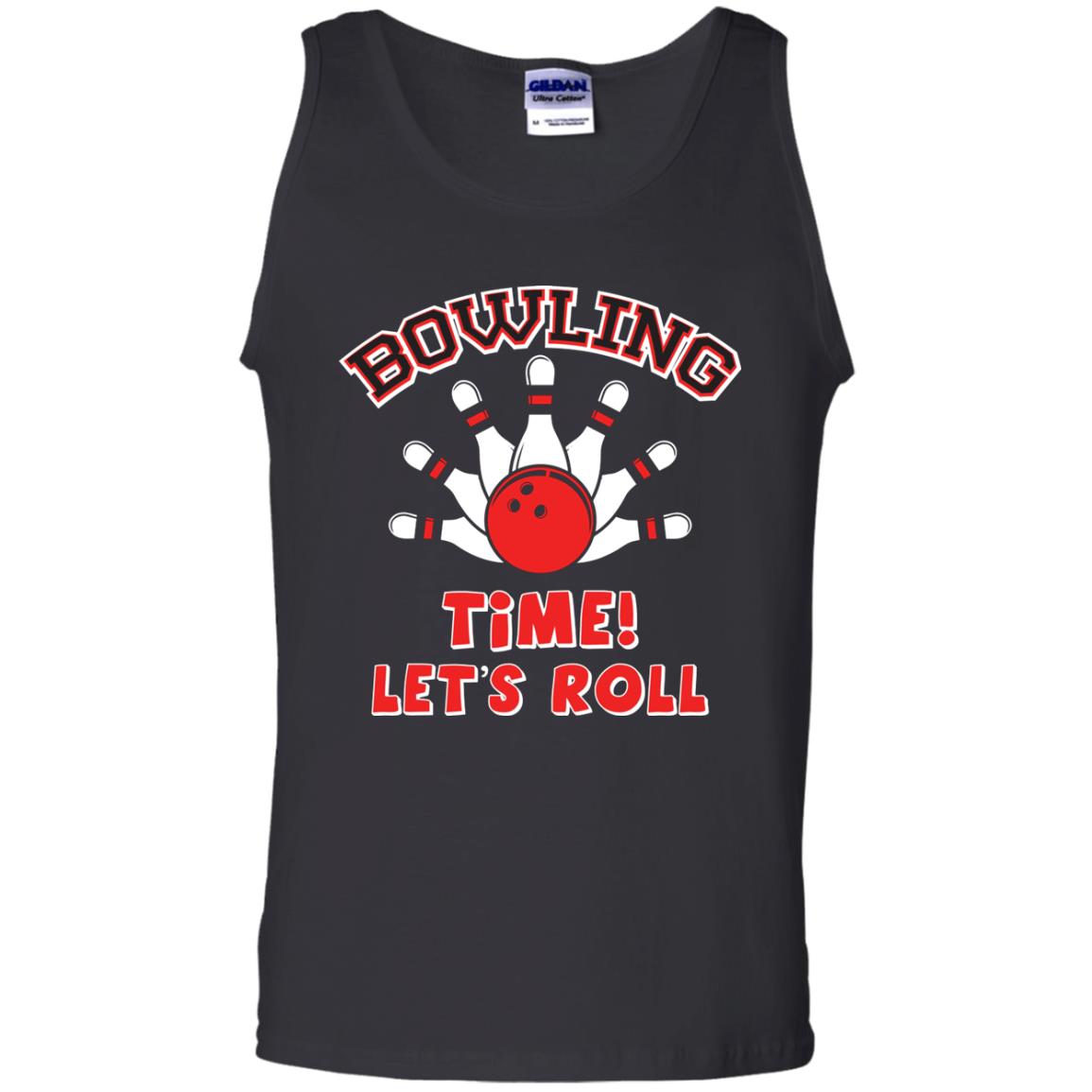 Bowling Lover T-shirt Time Let’s Roll Black