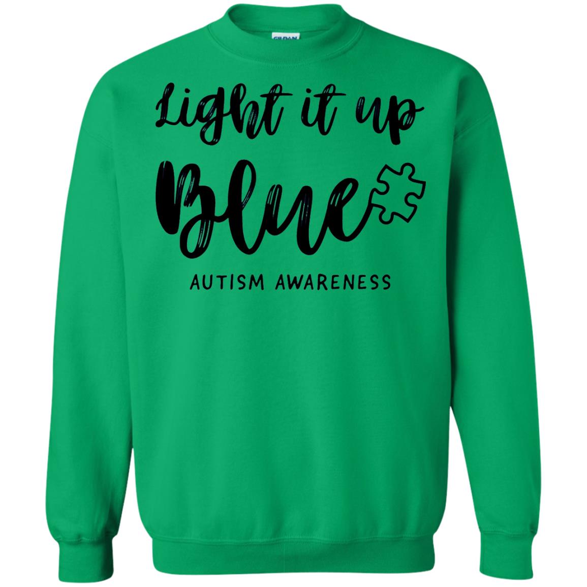 Autism Awareness Shirts Light It Up Blue Irish Green