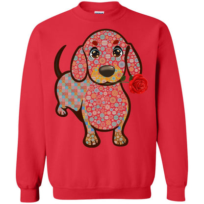 Dachshund Quilts Idea Gift Shirt For Mens Womens Red