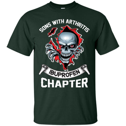 Sons With Arthritis Ibuprofen Chapter Biker T-shirt Forest