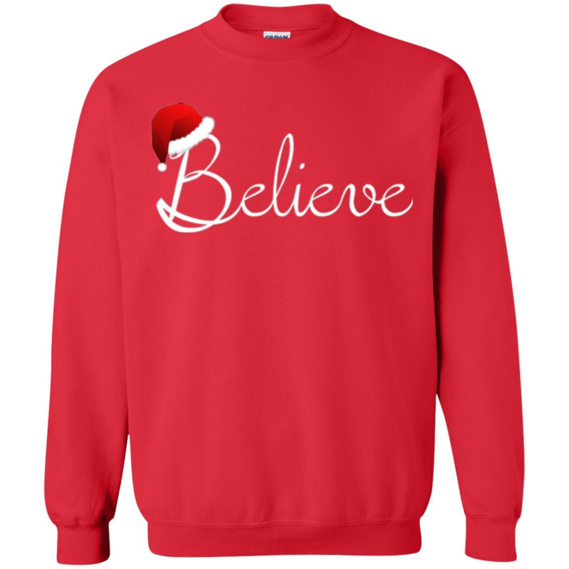 Believe Best Santa Christmas T-shirt Red
