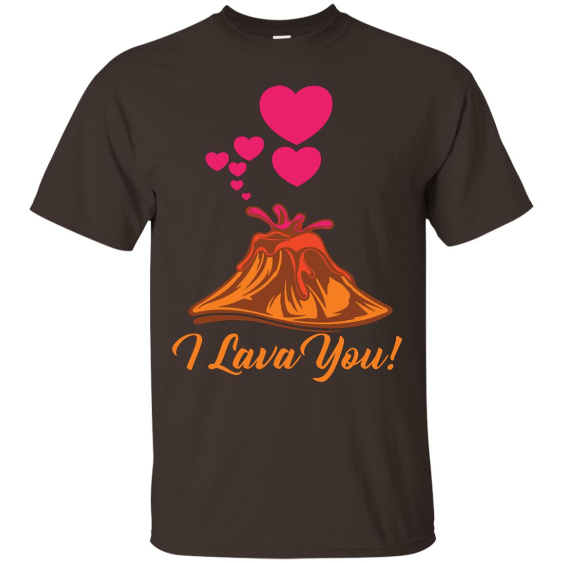Valentines Day T-shirt I Lava You Dark Chocolate