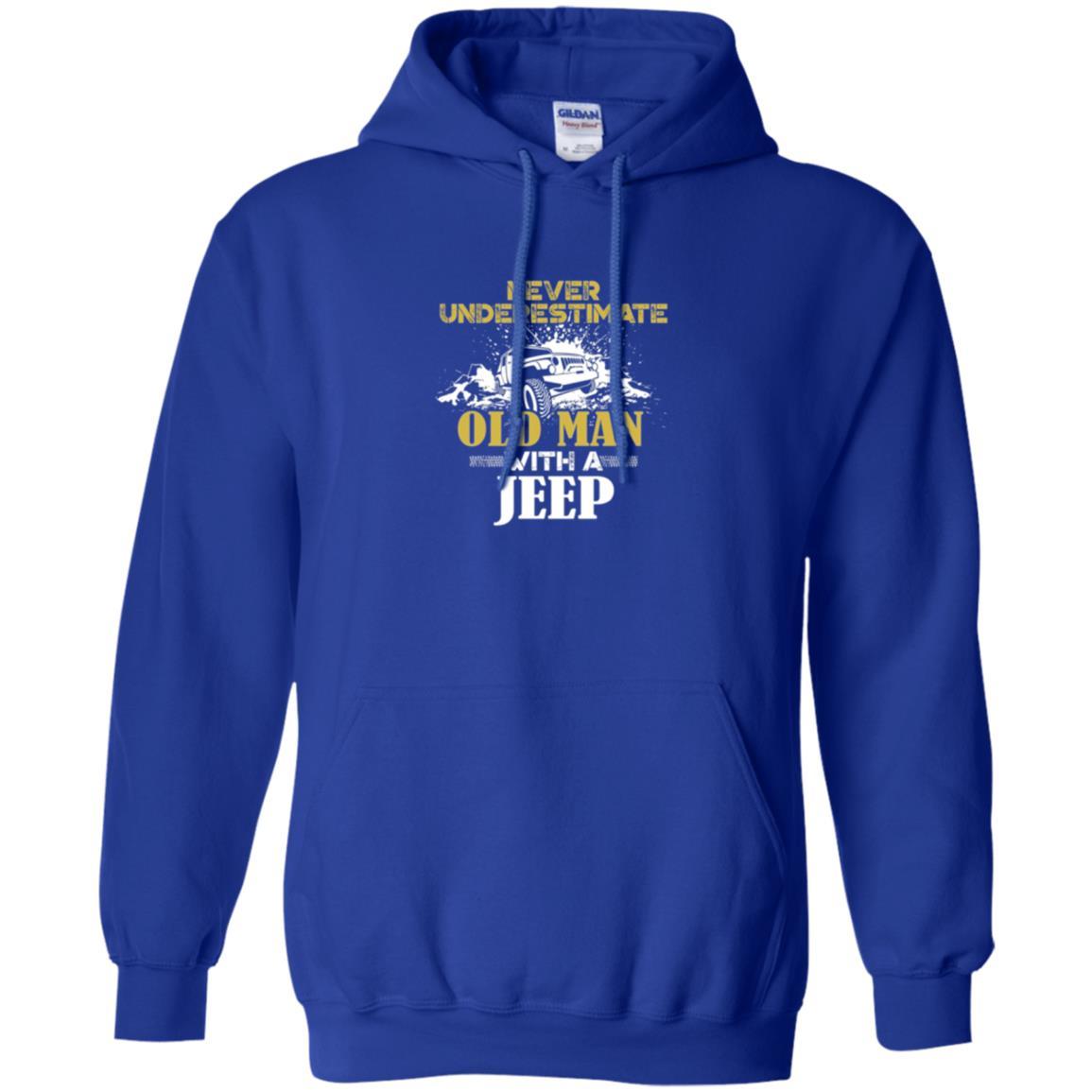 Never Underestimate An Old Man With A Jeep T-shirt