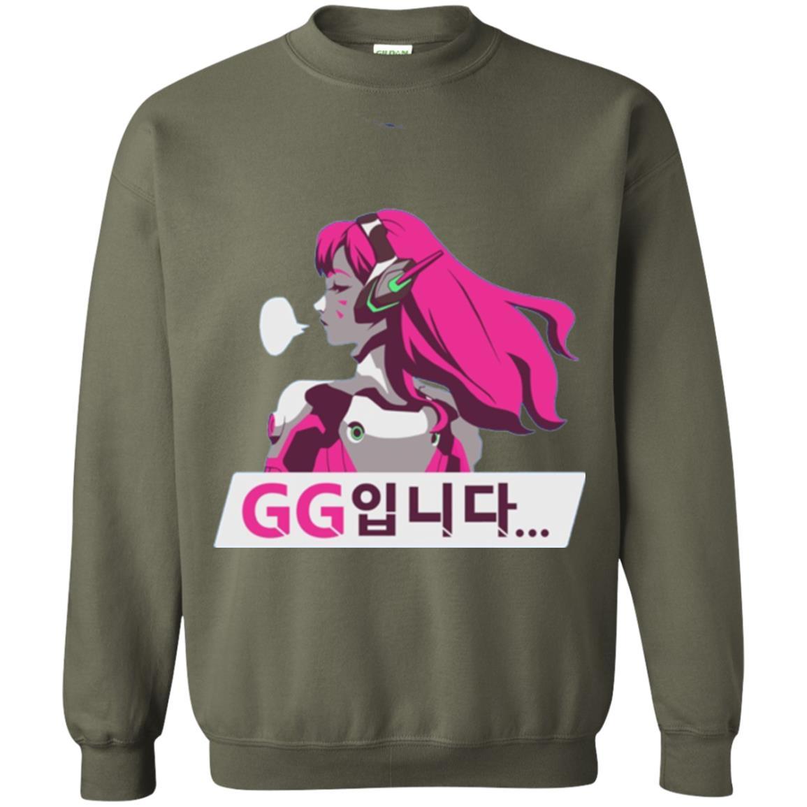 Overwatch D. Va Gg Spray T-shirt Military Green