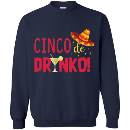 Cinco De Drinko Cinco Mayo 2018 Drinking T-shirt Navy