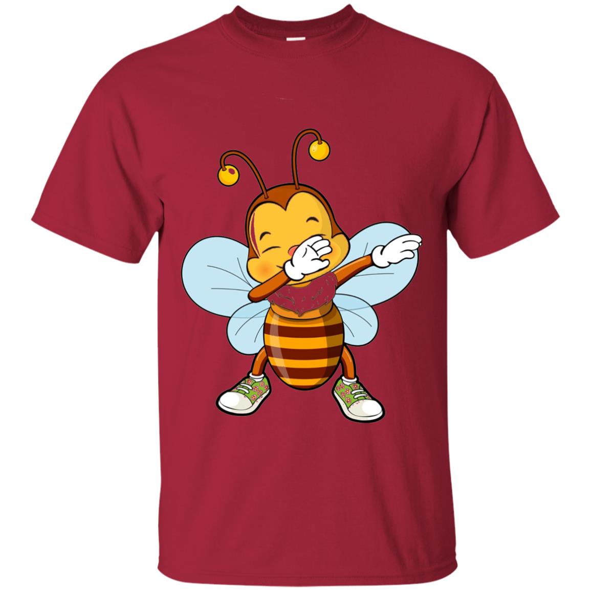 Dabbing Bee Dab Dancing Beekeeping Bee Lover T-shirt Cardinal
